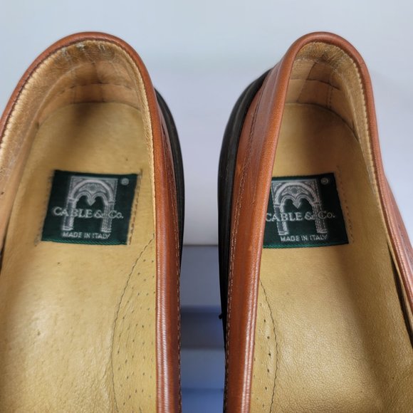 Cable Co Pebbled Leather Buckle Accent Loafers - Picture 7 of 7